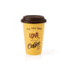 Copo com Tampa Silicone 400ml Love Coffee Kasa